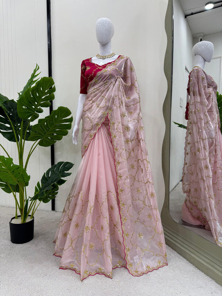 Elegent Havy Zimmy Chu Saree