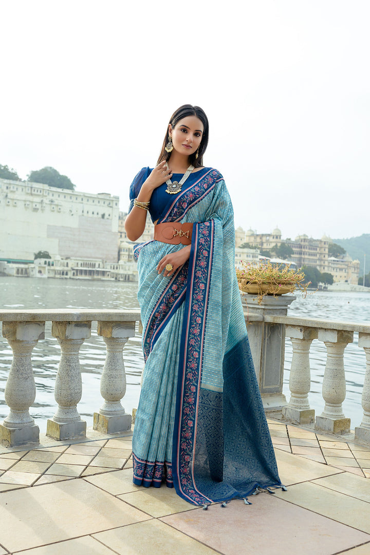 Soft Tussar Silk With Beautiful Patola Print Saree