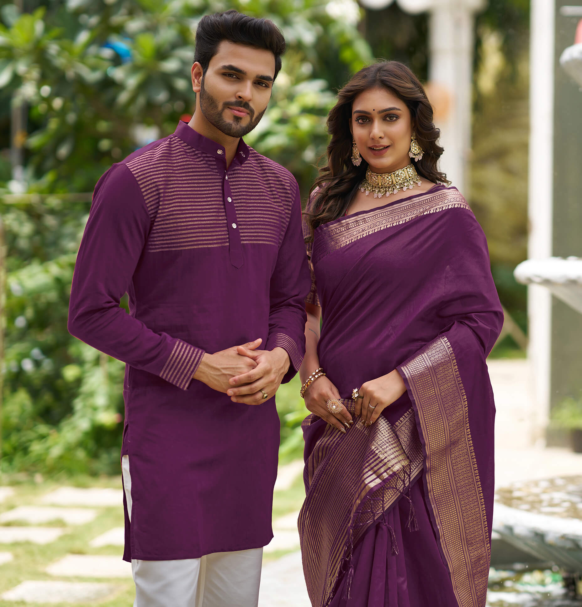 Matching saree and on sale kurta