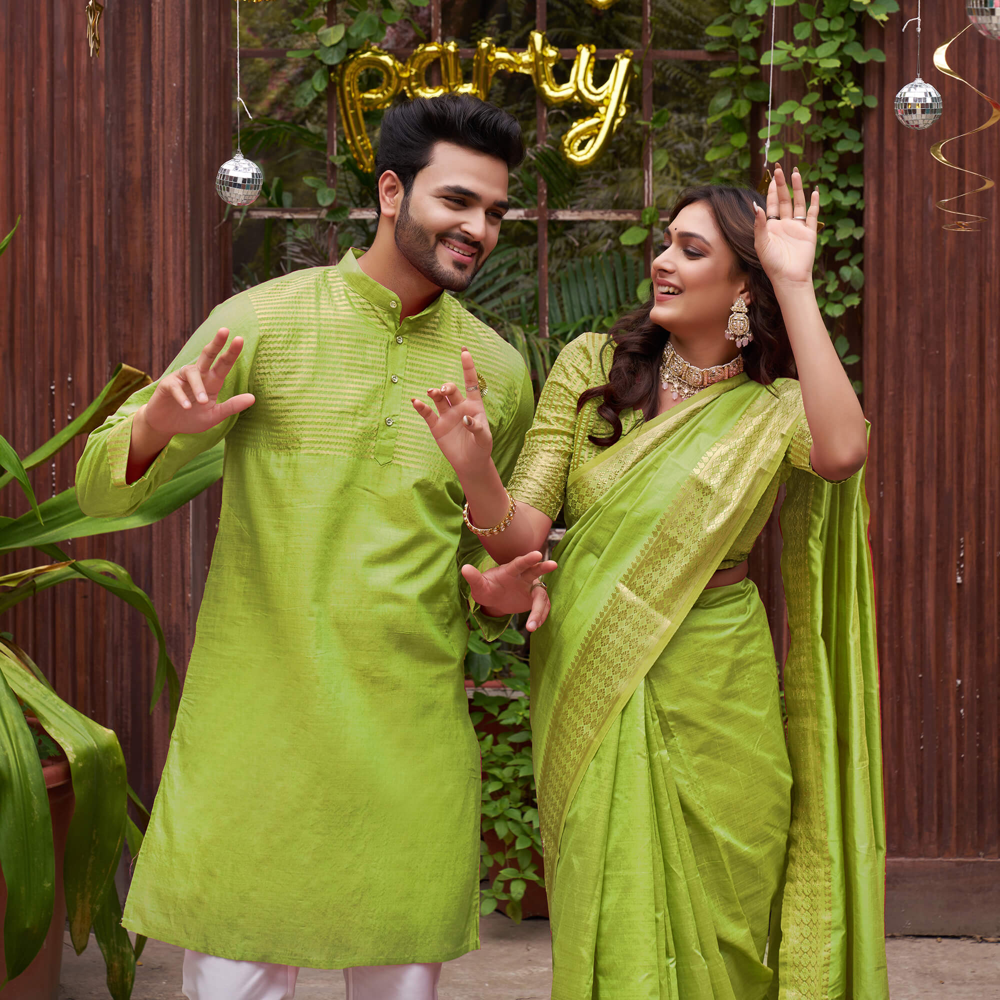 Buy For Mehndi Georgette Gown in Green Color | Appelle Fashion