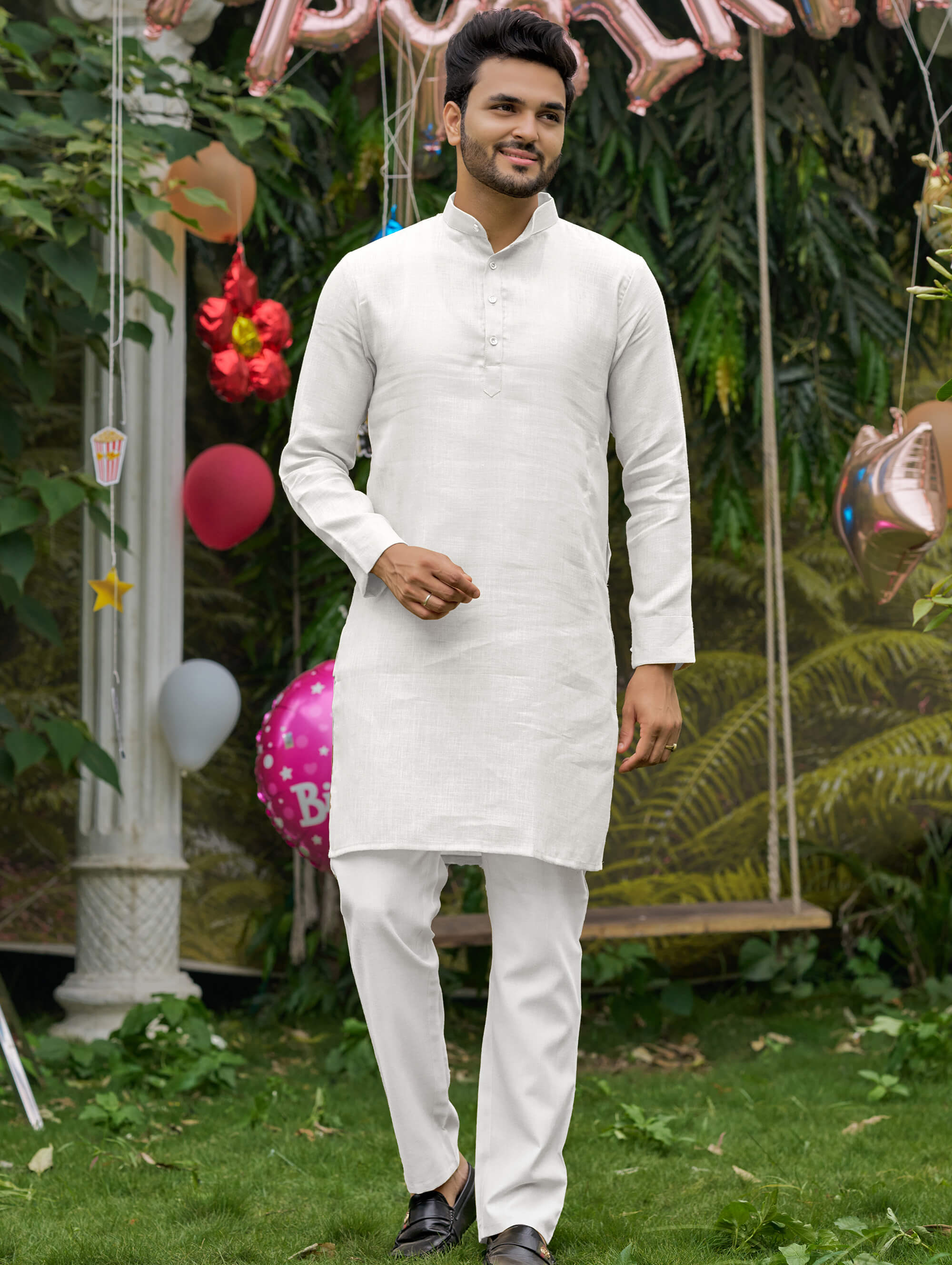 White kurta pajama online for men