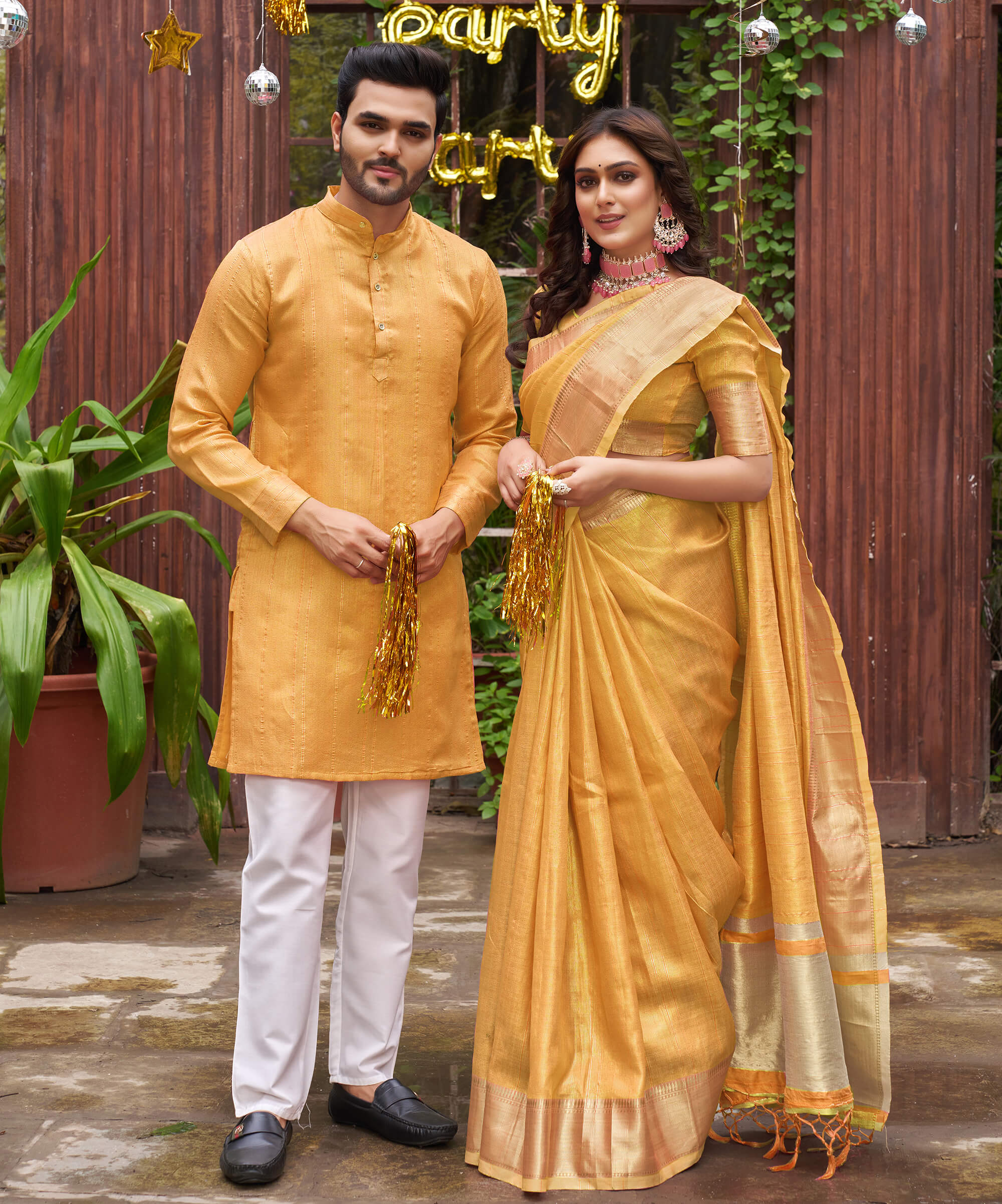 Nayanthara picks a yellow saree for her post-wedding press meet!